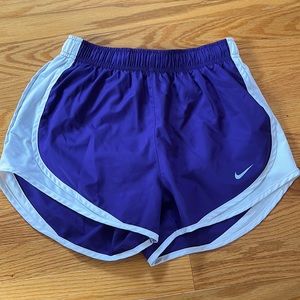 Purple nike shorts
